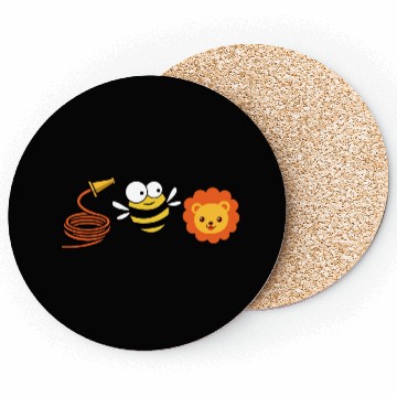Discover Hose Bee Lion Funny Who's Be Lying Coasters