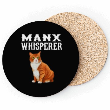 Discover Manx Wisperer Cat Lover Coasters