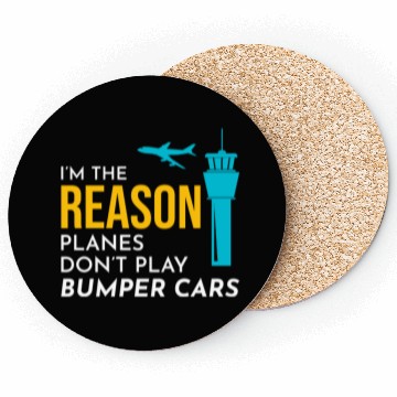 Discover Air Traffic Controller ATC Aviation Humor Airplane Coasters