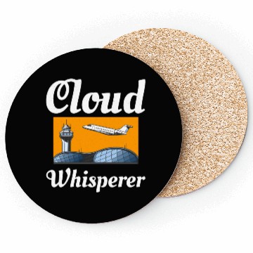 Discover Air Traffic Controller ATC Aviation Humor Airplane Coasters