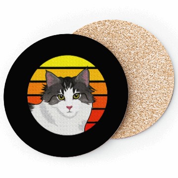 Discover Norwegian Forest Cat Lover Gift Coasters