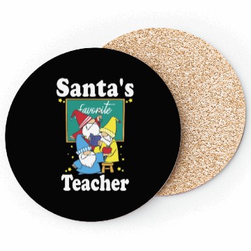 Discover Christmas Elfs Gnomes Santas Teacher Coasters