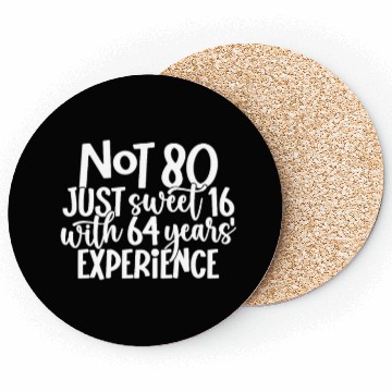 Discover Saying 80 Years Birthday Coasters