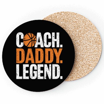 Discover "Coach Daddy Legend" Coasters Perfect Gift for Dad