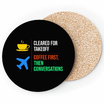 Discover Air Traffic Controller Coffee ATC Aviation Humor Coasters