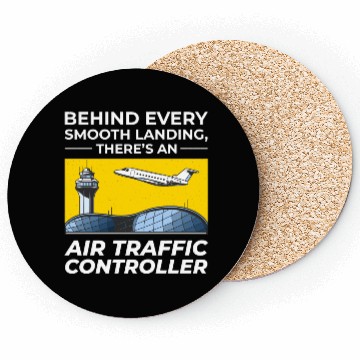 Discover Air Traffic Controller ATC Aviation Humor Airplane Coasters