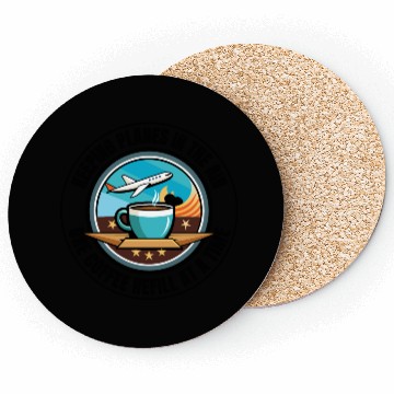 Discover Air Traffic Controller Coffee ATC Aviation Humor Coasters