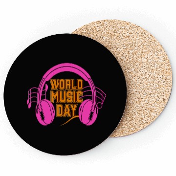 Discover World music day Coasters design