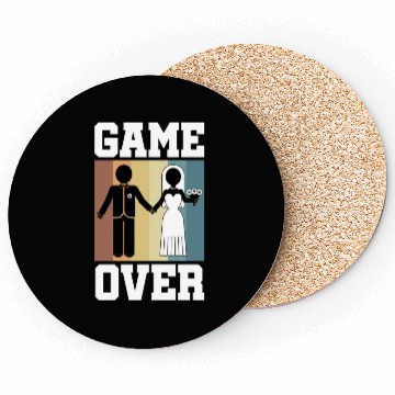 Discover Game Over Bachelor Party Coasters