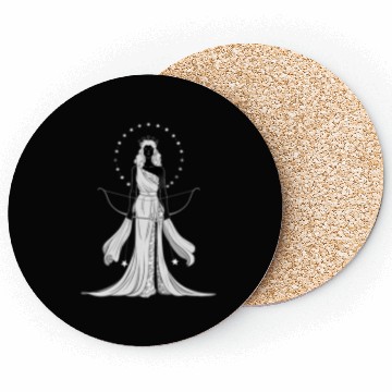 Discover Greek moon goddess Artemis Coasters