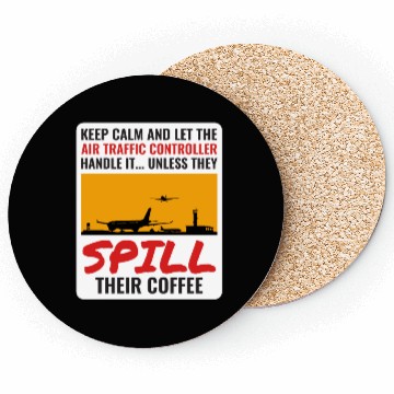 Discover Air Traffic Controller Coffee ATC Aviation Humor Coasters