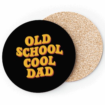 Discover Old School Cool Dad Retro Vibe Coasters
