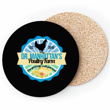 Discover Dr Manhattan Poultry Farm Coasters