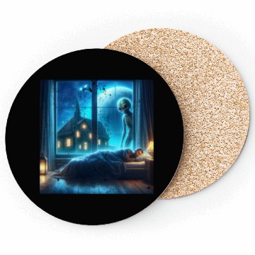 Discover Alien watches sleeping people Coasters