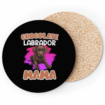 Discover Labrador Retriever CHOCOLATE LAB MOM Labrador Coasters