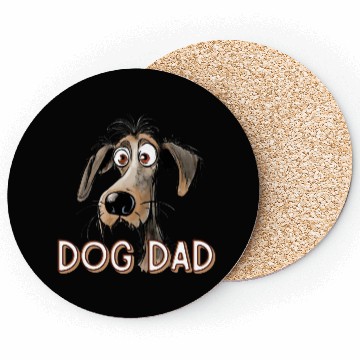 Discover DOG DAD Father's Day Gift for Dad Coasters