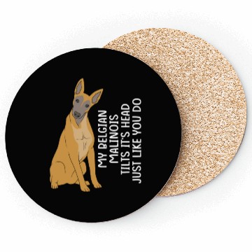 Discover Funny Belgian Malinois Dog Breed Coasters