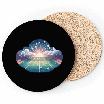 Discover Tennis Court Sunrise Coasters