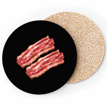 Discover Illustrated Bacon Strips Coasters