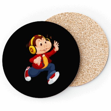 Discover dancing monkey Coasters