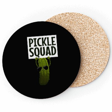Discover Pickle Design Cucumber Pickle Lover Coasters