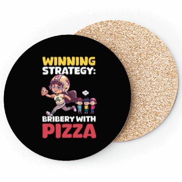 Discover Football Mom Winning Strategy: Bribery with Pizza Coasters