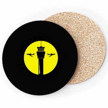 Discover Air Traffic Controller ATC Aviation Humor Airplane Coasters