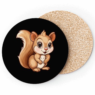 Discover Charming Squirrel Character Delight Coasters