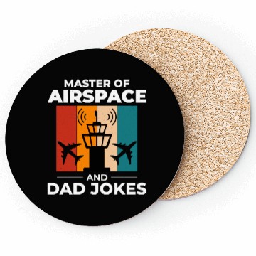 Discover Air Traffic Controller ATC Dad Aviation Humor Coasters