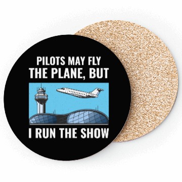 Discover Air Traffic Controller ATC Aviation Humor Airplane Coasters
