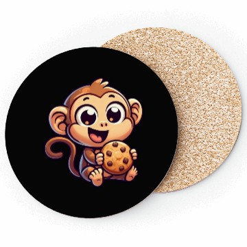 Discover Chimpanzee with Cookie Sweet Treat Coasters