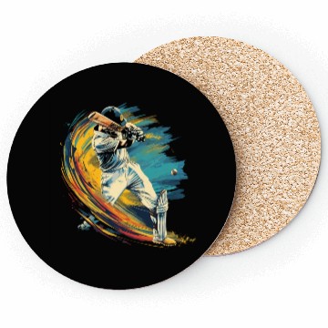 Discover Cricket Player Sport US Coasters
