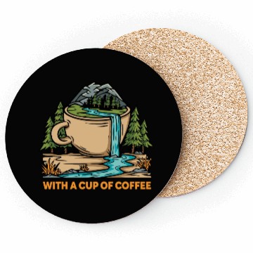 Discover coffe n nature mountains Classic Coasters