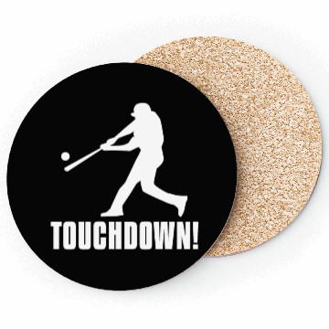 Discover Baseball Touchdown Pitcher Cool Baseball Saying Coasters