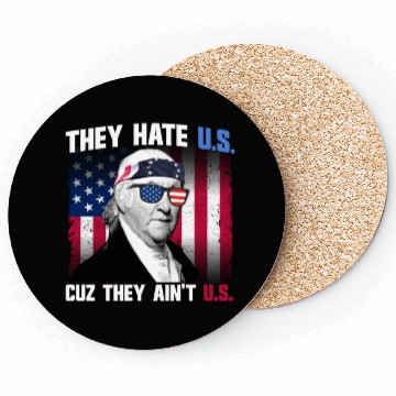 Discover They Hate US Cuz They Ain't US Paul Revere Coasters
