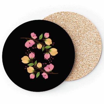 Discover Flowers rose and yellow Coasters