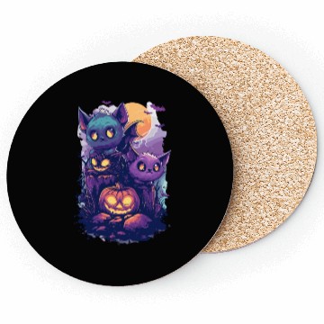 Discover ghost friends, spooky scary friends Coasters