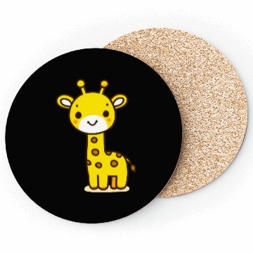 Discover Friendly Stick Figure Giraffe Coasters
