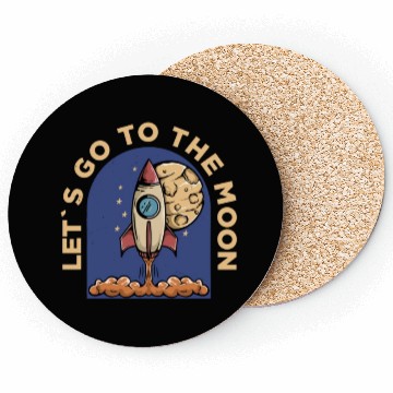 Discover lets go to the moon Classic Coasters