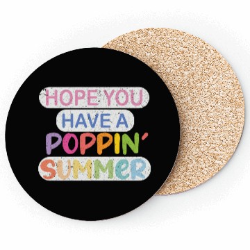 Discover poppin into summer Bye Bye School Coasters
