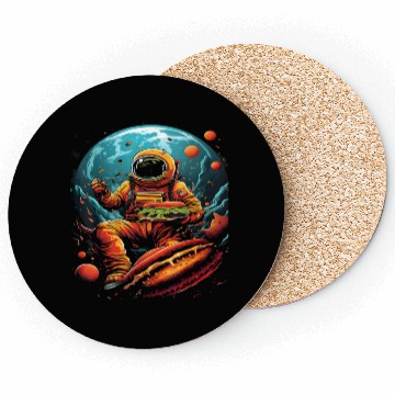 Discover Astronaut Outer Space Spaceman Spaceship Coasters