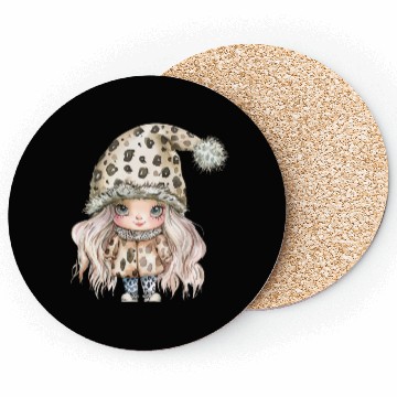 Discover Leopard Print Gnome Clipart Images, Girly Coasters