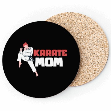 Discover Karate Mom Karateka Self Defence Fighter Coasters