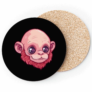Discover Adorable Uakari Monkey with Big Eyes Coasters