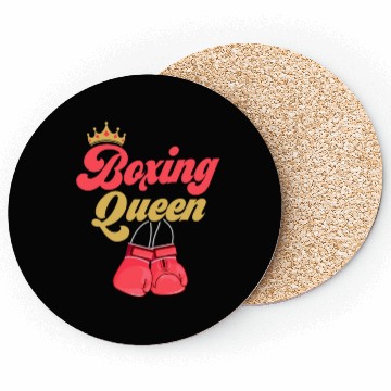 Discover Boxing Queen Training Boxer Coasters