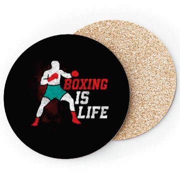 Discover Boxing Is Life Boxer Training Coasters
