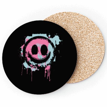 Discover Graffiti Smiley Face - Urban Street Art Coasters