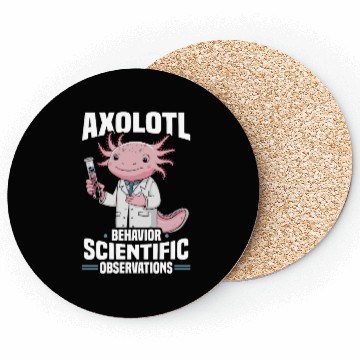 Discover Axolotl Science Teacher Mexican Salamander Coasters