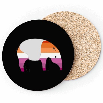 Discover Mountain Tapir with Rainbow Pride Flag Coasters