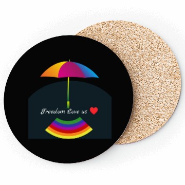 Discover Freedom Love Us  Coasters
